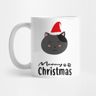 Meowy Christmas Kawaii Cat. Mug